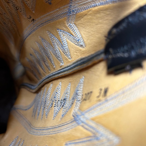 Panhandle Slim Black Ostrich Leather Cowboy‎ Western Boots Mens 9 1/2 - Picture 9 of 9